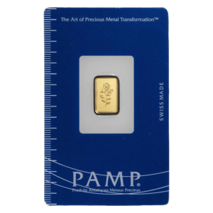 1g Rose Gold Bar Swiss PAMP